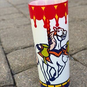 Libbey 1950's Vintage Carousel Tom Collins Glass-Like New